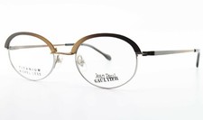 Occhiali JEAN PAUL GAULTIER 55-0029 47-18 142 ovali titanio-P montatura vintage marrone