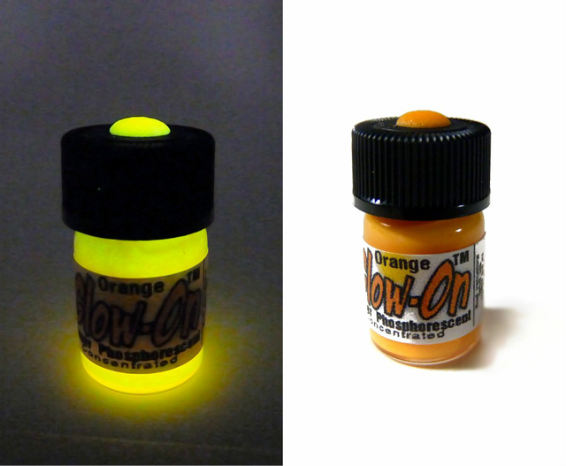 Glow On ORANGE Glow Paint For Gun Sights Fishing Lures 2 3 Ml Vial 