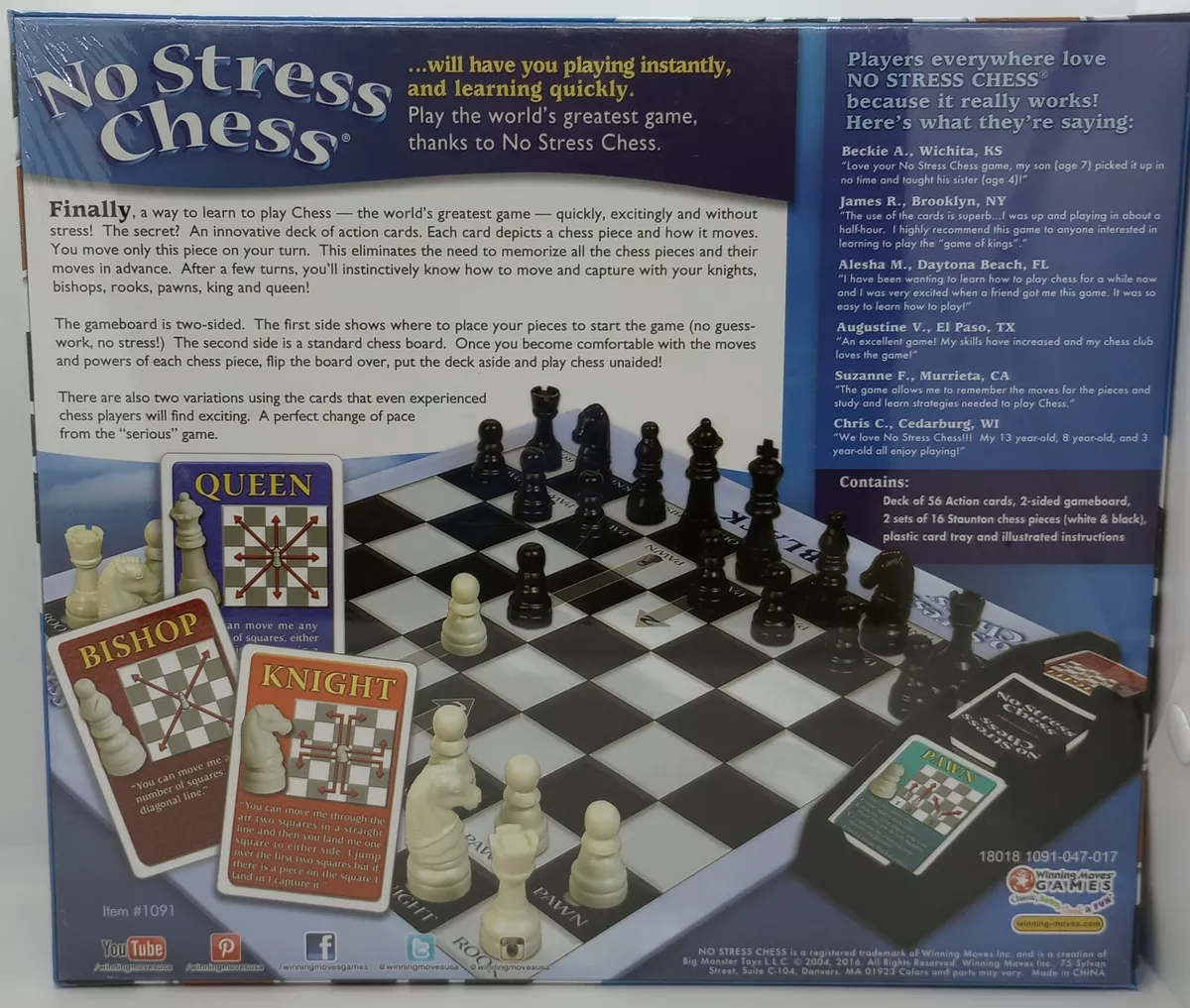 No Stress Chess Game New Learn Chess Board Game Sealed By Winning