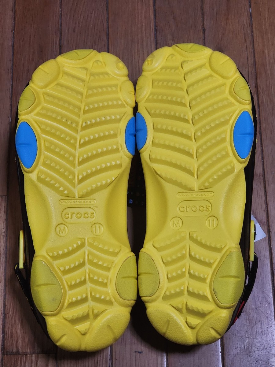 New Crocs x Pacman All Terrain Clog Lemon Yellow 209322-7C1 Size 8