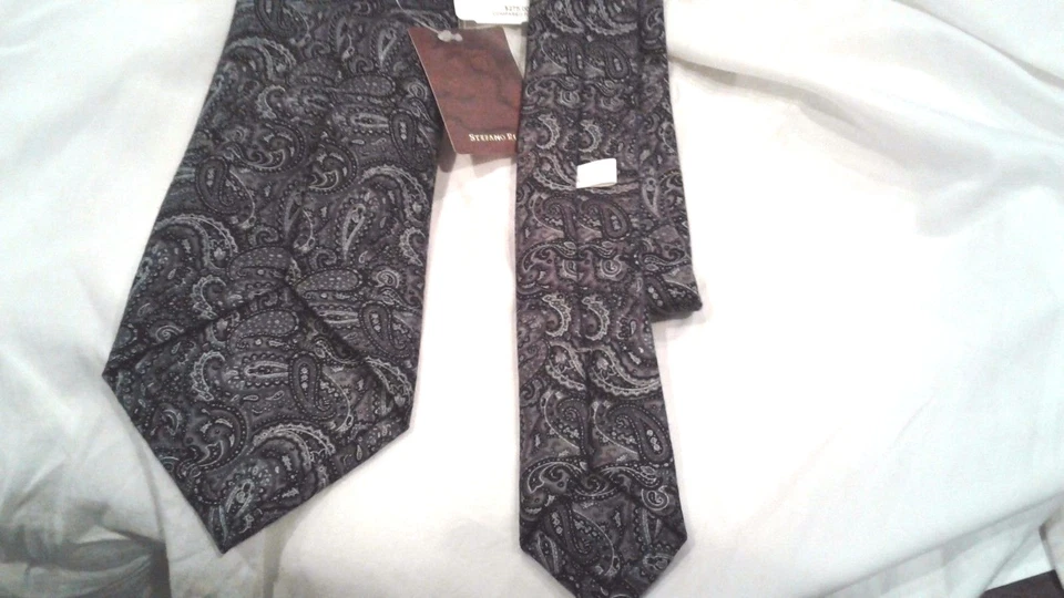  Corbata clásica de seda/lana STEFANO RICCI hecha a mano en Italia Foto 2 de 3