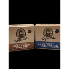 Dr. Squatch 5 oz. Wood Barrel Bourbon and Fresh Falls Bar Soap 2 LOT