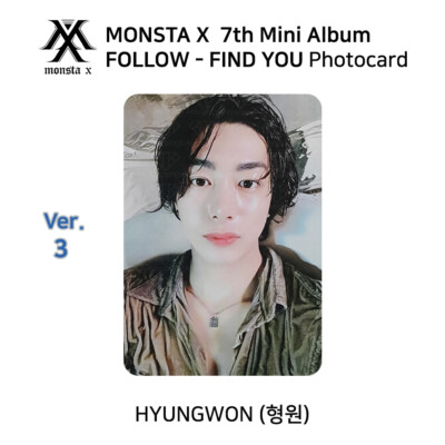 MONSTA X 7th mini album FOLLOW FIND YOU Official Photocard