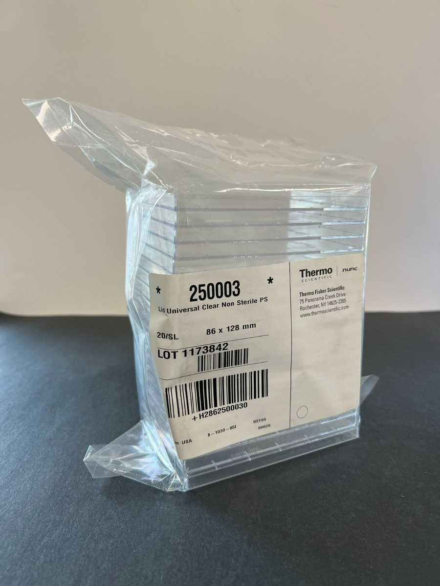 ●3-DEEP Thermo Scientific Nunc 250003 Lid Universal Clear Non Sterile PS