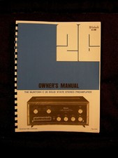 ONE BRAND NEW COPY OF MCINTOSH C26 STEREO PREAMPLIFIER OWNER  S MANUAL