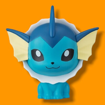 Nintendo Capchara Pokemon Series P4 Gashapon Mini Figure Vaporeon Showers
