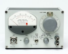 GR General Radio 1232A Tuned Amplifier Null Detector 1232-A, with BNC adapter