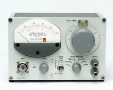 GR General Radio 1232A Tuned Amplifier Null Detector 1232-A, with BNC adapter