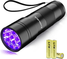 Black Light UV Flashlight Blacklight 12 LED Urine Detector for Dog/Cat/Pet Urine