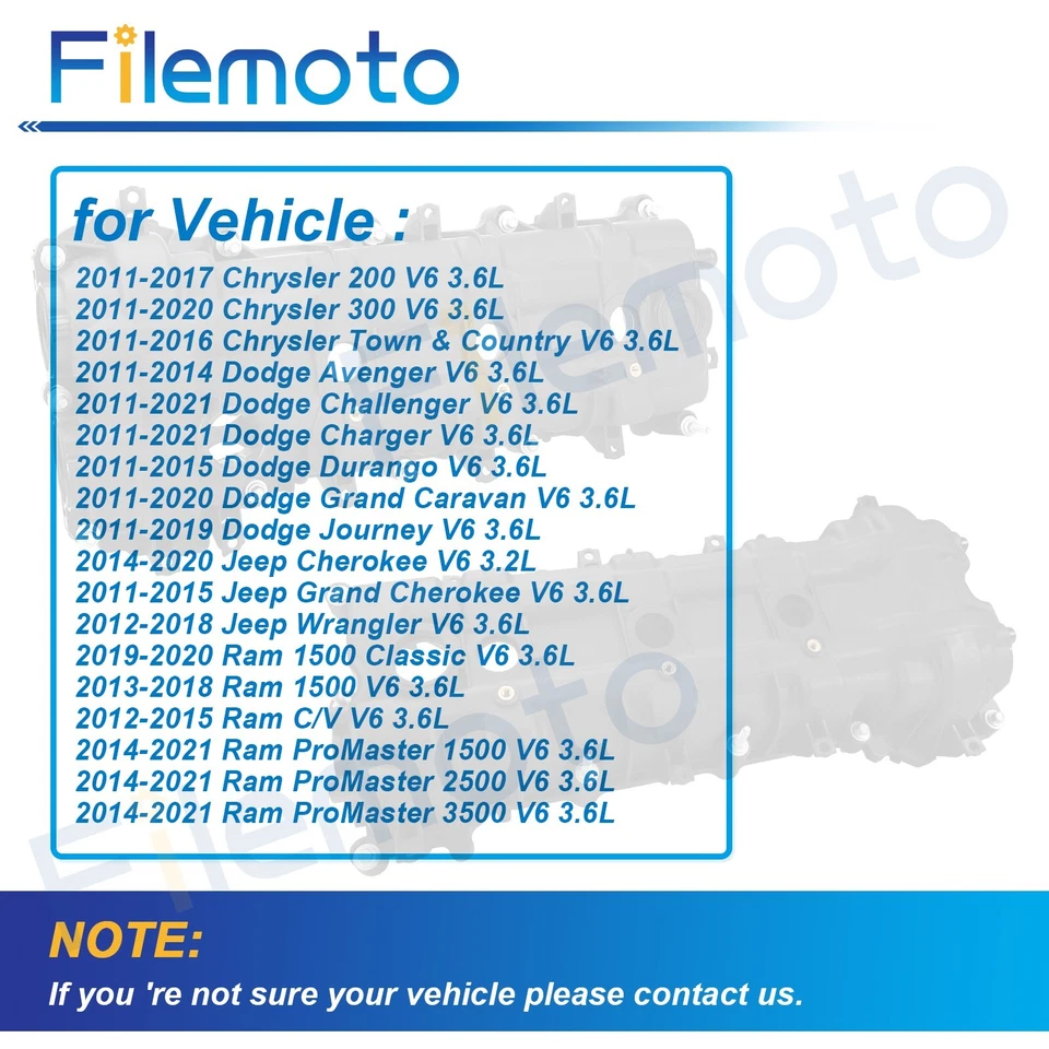 Kit de tampa de válvula de motor Dodge Durango Grand Caravan 11-20 com parafusos de juntas🚗🚗 - Imagem 4 de 4