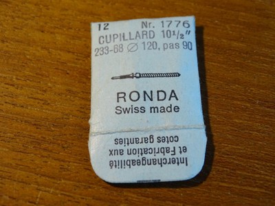 Tige De Remontoir Pour Montre RONDA 10 1/2 - Références 233, 233-60, 238 - Neuf