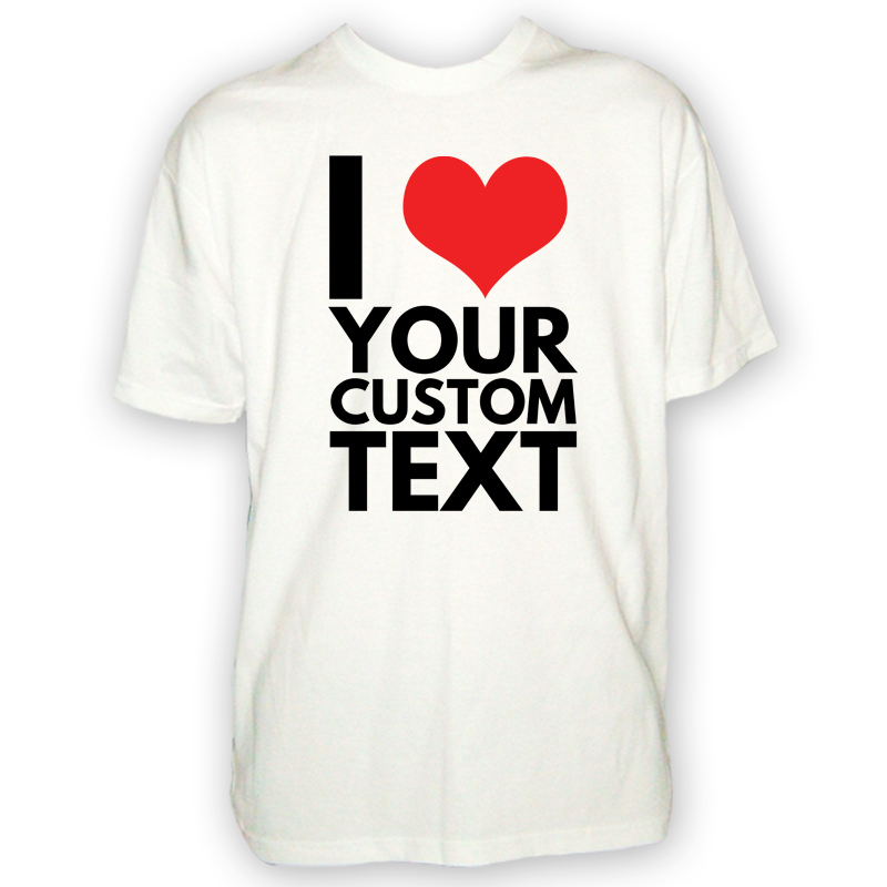 UNDERCOVER T shirt testuale personalizzata da uomo maglietta I Heart regalo personalizzato segreto Babbo Natale
