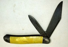 Vintage Imperial 2 Blade Folding Pearl Look Handles Pocket Knife Made in USA