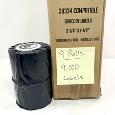 9 Rolls Multipurpose Label Compatible Dymo LabelWriter 30334 2-1/4" x 1-1/4"