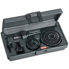 KIT FRESE SEGHE A TAZZA TRAPANO 11pz SEGHE LEGNO PLASTICA CARTONGESSO VALEX