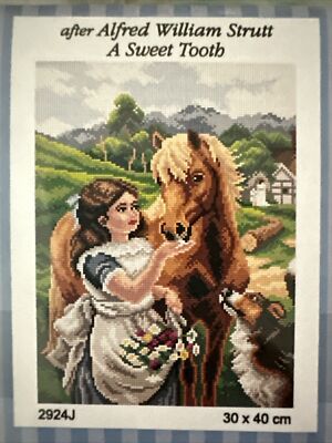Orchidea Printed needlepoint tapestry Gobelin Canvas Only  30x40 cm