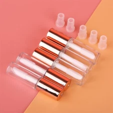 1.2ml Gold Pretty Top Empty Clear Lip Gloss Tube Lip Balm Bottle Container