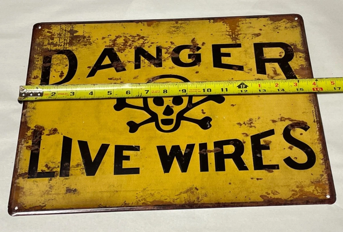 Danger Sign live wires