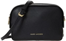 Marc Jacobs E-the Squeeze Leather Crossbody Bag, Black - NWOT