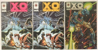 X-O Manowar 1992 Valiant 3 Comic lot # 0 Foil Cover # 15 + Variant 15 ...