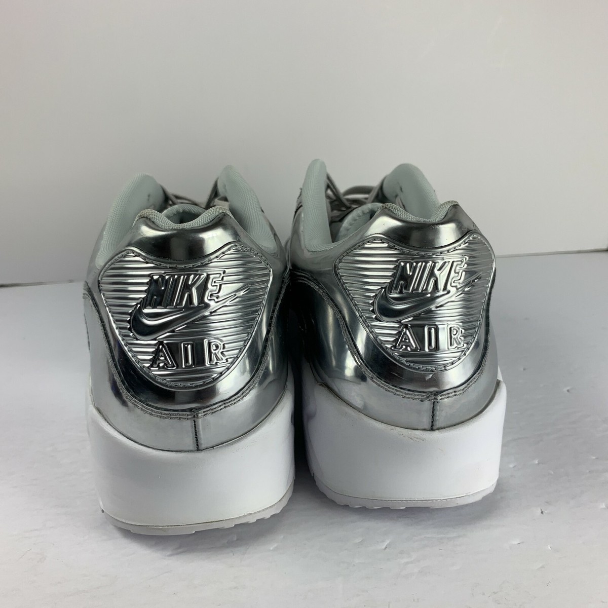 Nike Air Max 90 Women's Shoes Metallic Pack-Chrome (CQ6639 001) Sz