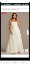 David's Bridal size 20 Wedding Dress and accessories 