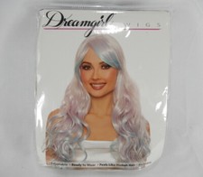 New Dreamgirl Lilac / Light Blue Long Wavy Ombre Layered Mermaid Wig 11351
