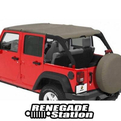 Jeep Wrangler JK 4türer Header Bikini Top Safari Khaki Diamond Bestop 07-09