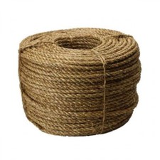 NATURAL MANILA DECKING ROPE 6MM - VARIOUS LENGTHS AVAILABLE STRONG GARDEN ROPE