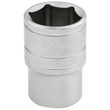 Image of Draper 1/2" Drive Satin Finish Hexagon Socket Metric 19mm