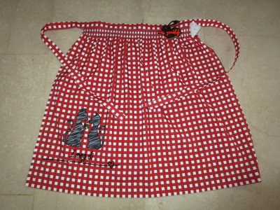 *Miss Goodlife* Dirndlschürze Wiesn Schürze * I mog Di*, karo/rot, neu 