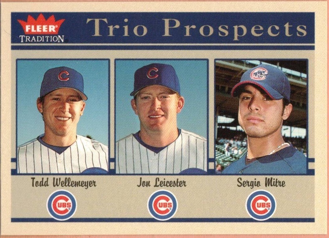Wellemeyer/Leicester/Mitre 2004 Fleer Tradition SP Trio Prospects