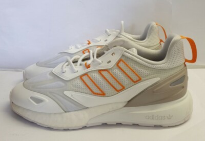 Adidas ZX 2K Boost 2.0 Sneaker Weiß Orange Größe UK 8 EU 42 REF A/3235