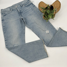 NWT Gap New School Straight Distressed Raw Hem Jeans Girls 14 Plus