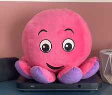 Octopus Energy large soft plush toy pink octopus, in mint condition 12" tall