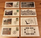 x4 Benham Silk FDC - 1983 - GREAT BRITISH GARDENS 1983 WITH INSERTS - VGC