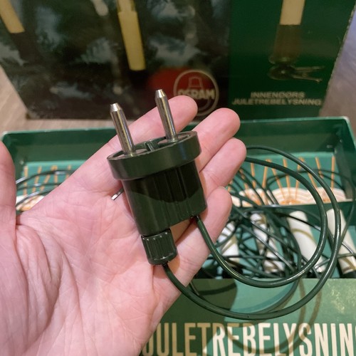 Vintage OSRAM Candle Christmas Tree Lights Glass Clip On Bulb WORKING - Picture 5 of 5