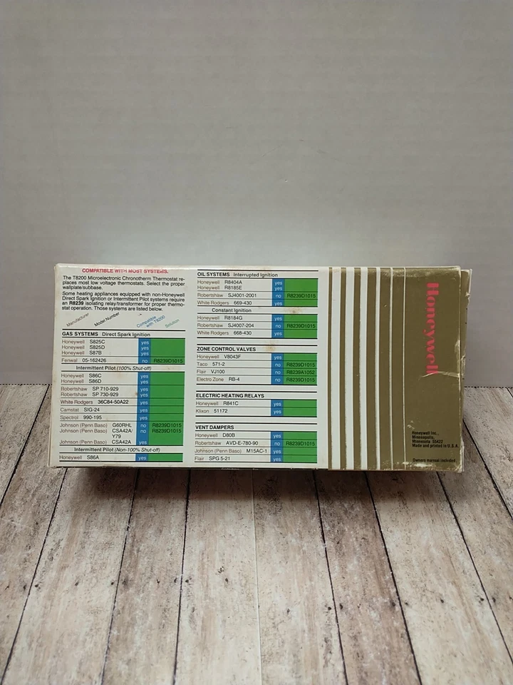 Honeywell T8200A1004Microelectronic Chronotherm Thermostat - Image 2 of 4