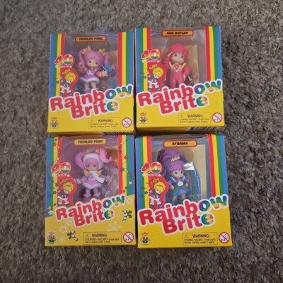HTF New Rainbow Brite CheeBee Lot Of 4 Red Butler Tickled Pink Stormy