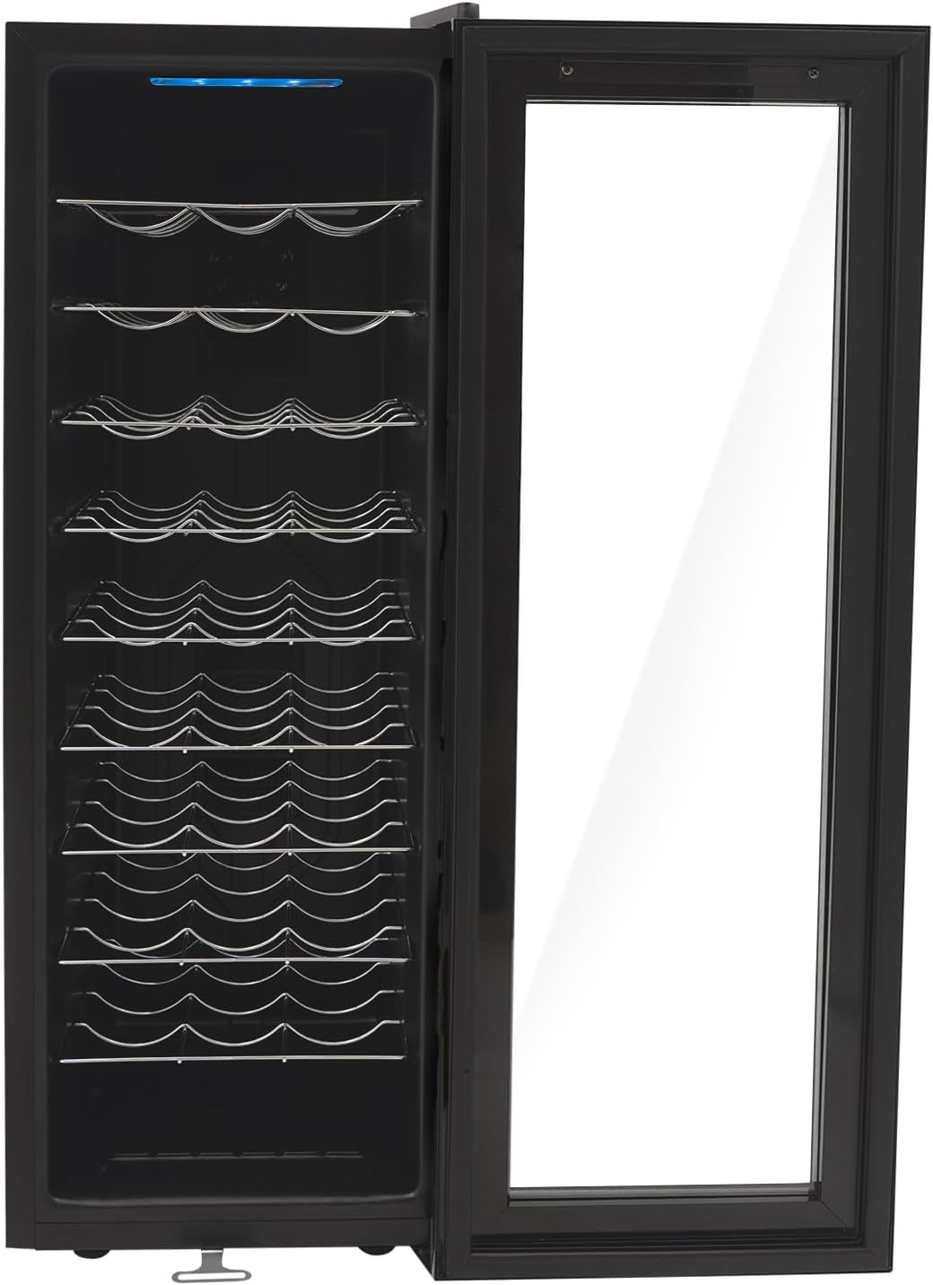 Weinkühlschrank 90L Für 30 Flaschen Mit Temperaturregelung 12-18°C, Led-Display,