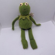 RARE Fisher Price 864 Kermit The Frog Sad Beanbag Muppet 1979 w/ Fabric Tag VTG