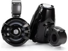 NEW Kenwood XM77TBL 7.7" Marine Tower Speakers w/ LED Lighting BLACK , 1 PAIR