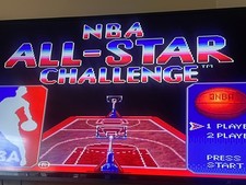 2 NBA Basketball SUPER NINTENDO Games - NBA All Star Challenge & NCAA Basketball