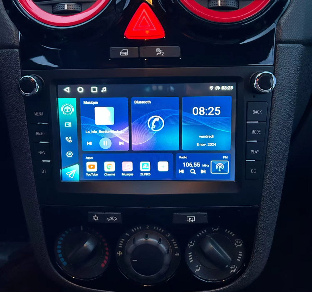 Vauxhall Meriva Signum Carplay Android Auto Head Unit Radio Stereo CAMERA Black