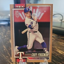 2026 Topps Series 1 Gold Cody Freeman RC #143/2026 Texas Rangers Rookie #224 SP 