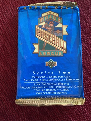 Upper Deck Baseball Series 2 Wax Pack 1993 Possibile Derek Jeter Rookie Spedizione Gratuita - Foto 2 di 7