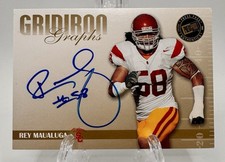 2009 Press Pass SE - Rey Maualuga #GG-RM Gridiron Graphs Gold On Card Auto