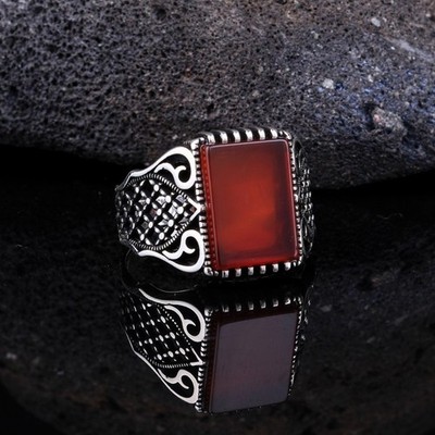 Massiver 925 Sterling Silber Handarbeit Multi Edelstein Rechteck Unikat...
