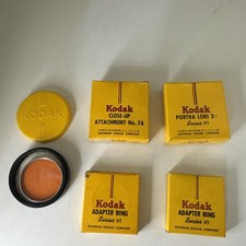 Vintage Kodak Lenses Adapter Rings Close-up Attachment Lot of 5 Items. USA Made