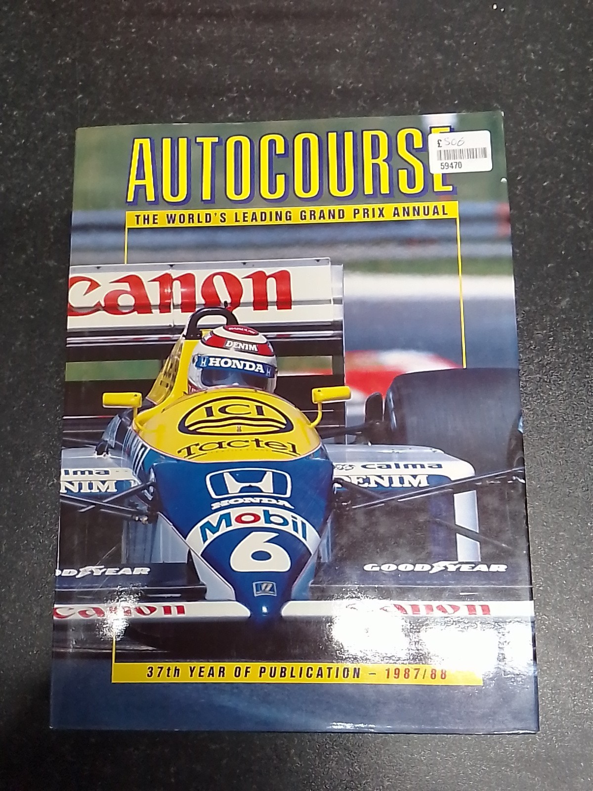 AUTOCOURSE 1987 - 1988 GRAND PRIX ANNUAL LARGE HB DW Motor Racing Formula 1